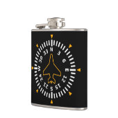 Vliegtuig Compass Flight Instrument Heupfles (Links)