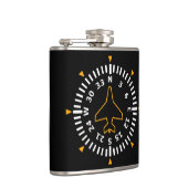 Vliegtuig Compass Flight Instrument Heupfles (Rechts)