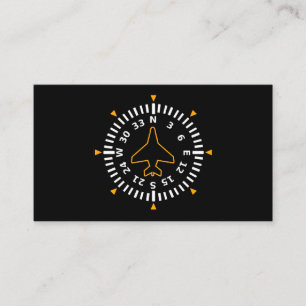 Vliegtuig Compass Flight Instrument Visitekaartje