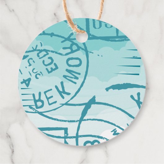 Vliegtuig Dank u Bedankjes Labels (Achterkant)