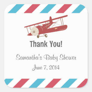  vliegtuig dank u Stickers