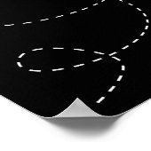 Vliegtuig dat je mijn hart inspirerend hebt gemaak poster (Hoek)