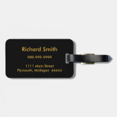 Vliegtuig dat vliegt op een Bagagelabel tegen zons (Achterkant horizontaal)