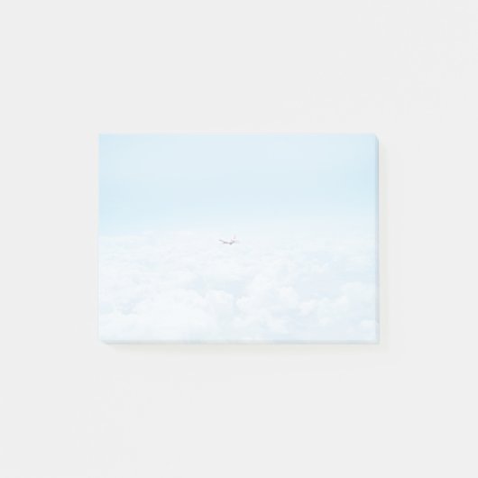 Vliegtuig dat wordt geacht, een vliegtuig vliegt i post-it® notes (Voorkant)