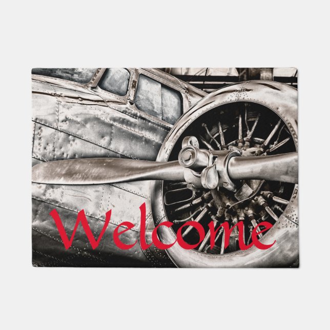  vliegtuig deurmat (Voorkant)