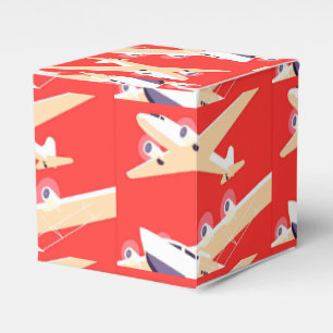 Vliegtuig die  WPA Kleurrijk vliegen Bedankdoosjes