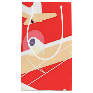 Vliegtuig die  WPA Kleurrijk vliegen Klein Cadeauzakje