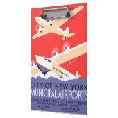 Vliegtuig die  WPA Kleurrijk vliegen Klembord (Links)