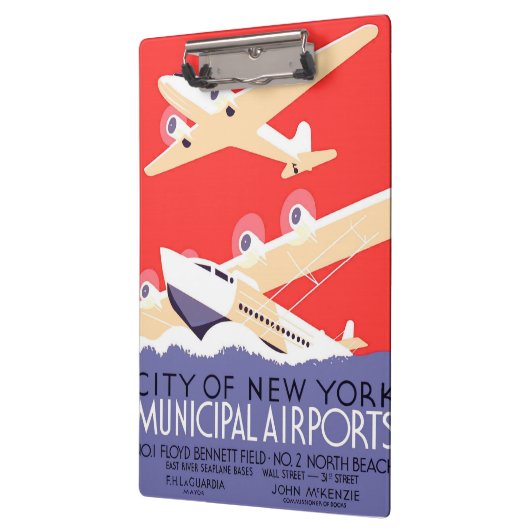 Vliegtuig die  WPA Kleurrijk vliegen Klembord (Links)