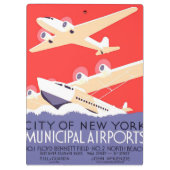 Vliegtuig die  WPA Kleurrijk vliegen Klembord (Achterkant)