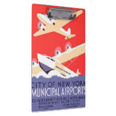 Vliegtuig die  WPA Kleurrijk vliegen Klembord (Rechts)