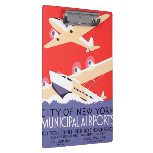 Vliegtuig die WPA Kleurrijk vliegen Klembord (Rechts)