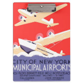 Vliegtuig die  WPA Kleurrijk vliegen Klembord (Voorkant)