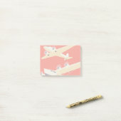 Vliegtuig die  WPA Kleurrijk vliegen Post-it® Notes (Op bureau)