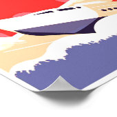 Vliegtuig die  WPA Kleurrijk vliegen Poster (Hoek)