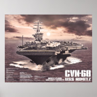 Vliegtuig drager Nimitz Print