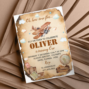 vliegtuig eerste uitnodiging op zaterdag