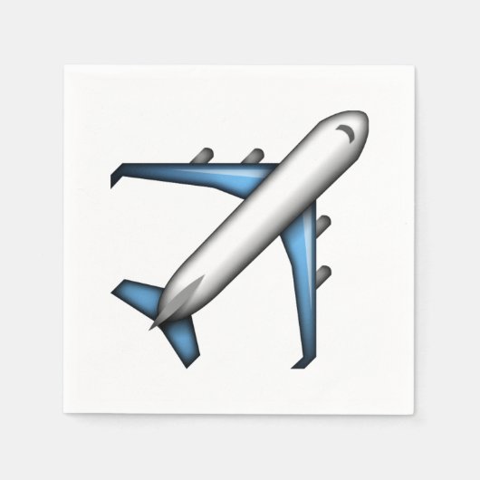 Vliegtuig - Emoji Servet (Voorkant)