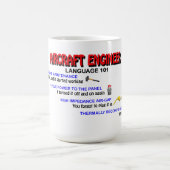 Vliegtuig Engineer Language 101 Koffiemok (Center)