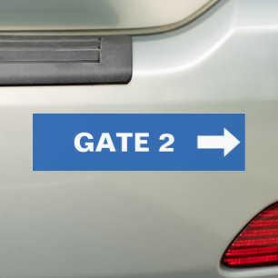Vliegtuig Feestborden, Luchthaventerminal Verjaard Bumpersticker