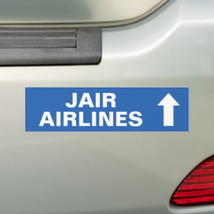 Vliegtuig Feestborden, Luchthaventerminal Verjaard Bumpersticker