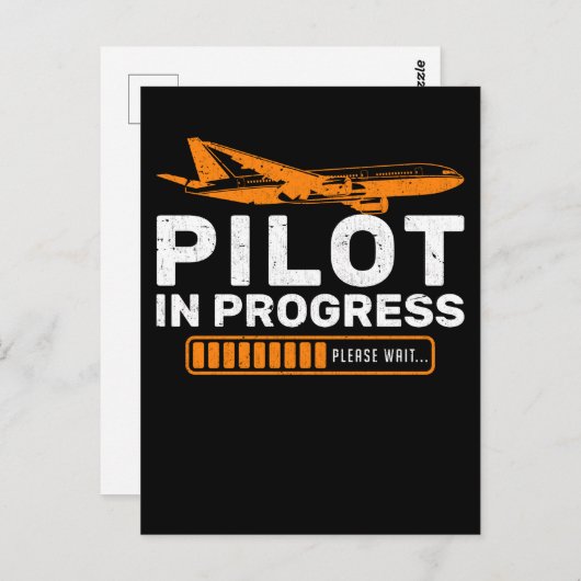 Vliegtuig Fun Airplane Funny Pilot Loading Briefkaart (Voorkant / Achterkant)