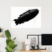 Vliegtuig FusionFilter Poster (Thuiskantoor)