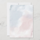 vliegtuig Gender Reveal Party Kaart (Achterkant)