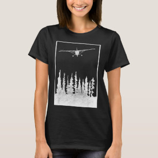 Vliegtuig Grafisch C172 Boven Bomen - Piloot Aanwe T-shirt