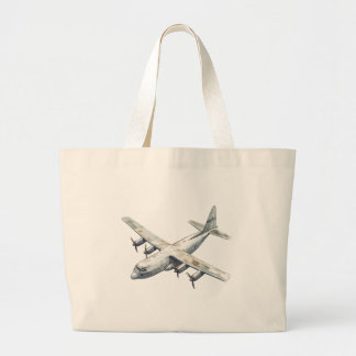 Vliegtuig Grote Tote Bag
