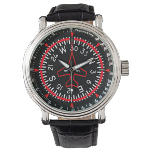 Vliegtuig Gyros Direction Watch Horloge