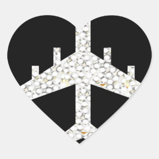 VLIEGTUIG HART STICKER
