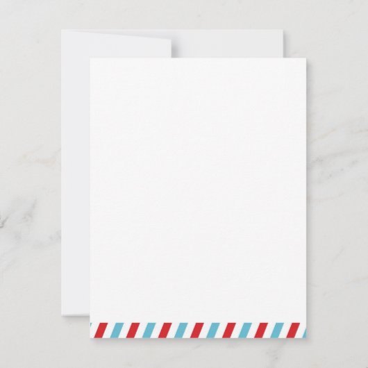 Vliegtuig Hartelijk dank - Vliegtuig Bedankkaart (Achterkant)