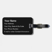 Vliegtuig helikopter bagagelabel (Achterkant horizontaal)