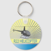 Vliegtuig helikopter sleutelhanger (Voorkant)