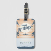 Vliegtuig in Bagagelabel voor uittreding bij zonso (Voorkant (verticaal))