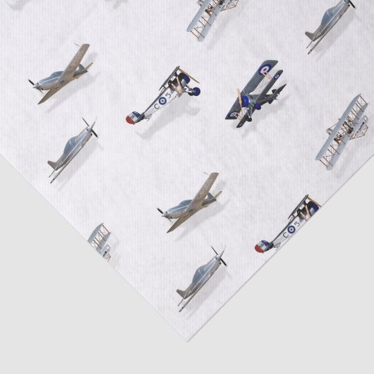 Vliegtuig in de vlucht Tissuepapier (Detail)