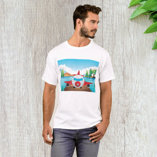 Vliegtuig in Natuur T-shirt