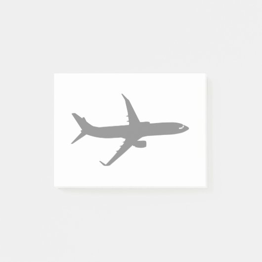Vliegtuig Jetliner Black Flight past kleur aan Post-it® Notes (Voorkant)