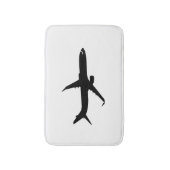 Vliegtuig Jetliner Shadow Flight past Kleur aan Badmat (Voorkant Verticaal)