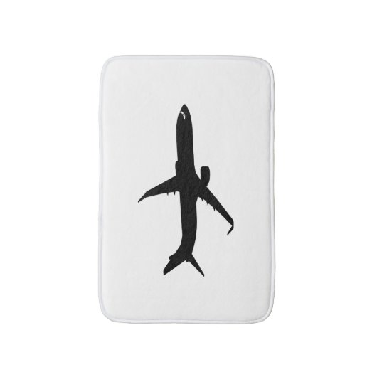 Vliegtuig Jetliner Shadow Flight past Kleur aan Badmat (Voorkant Verticaal)