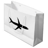 Vliegtuig Jetliner Shadow Flight past Kleur aan Large Cadeauzakje (Voorkant Gekanteld)