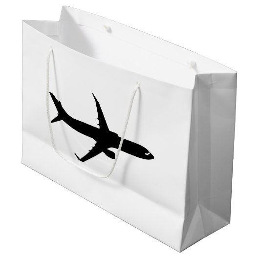 Vliegtuig Jetliner Shadow Flight past Kleur aan Large Cadeauzakje (Voorkant Gekanteld)