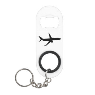 Vliegtuig Jetliner Shadow Flight past Kleur aan Sleutelhanger Flessenopener
