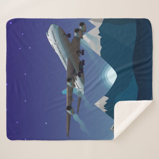 Vliegtuig. Jumbojet. Sherpa Deken (Voorkant (horizontaal))