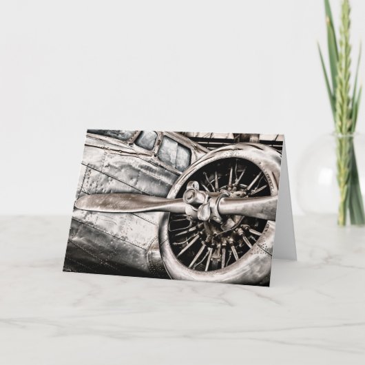  vliegtuig kaart (Voorkant)