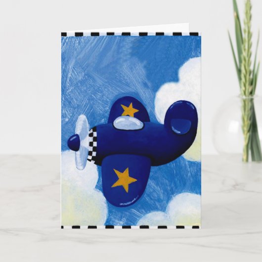 vliegtuig kaart (Voorkant)