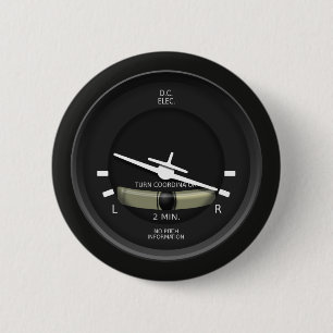 Vliegtuig-kantelcoördinator Ronde Button 5,7 Cm