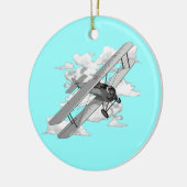  vliegtuig keramisch ornament (Links)