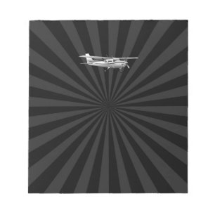 Vliegtuig Klassiek Cessna Silhouette Zonneburst Notitieblok